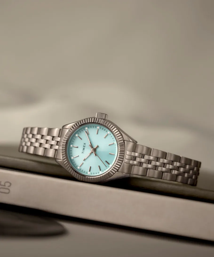 Women Timex Small|Silver-tone*Legacy Mini 25mm Stainless Steel Bracelet Watch
