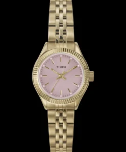 Women Timex Small|Gold-tone*Legacy Mini 25mm Stainless Steel Bracelet Watch
