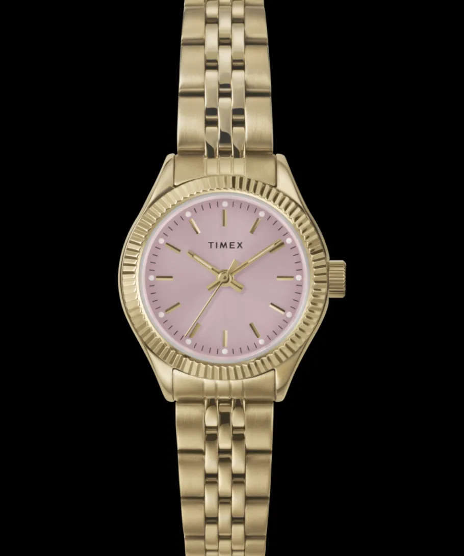 Women Timex Small|Gold-tone*Legacy Mini 25mm Stainless Steel Bracelet Watch
