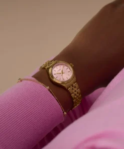 Women Timex Small|Gold-tone*Legacy Mini 25mm Stainless Steel Bracelet Watch