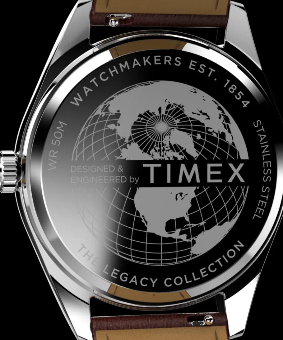 Timex Leather|Father's Day Gifts*Legacy 41mm Leather Strap Watch