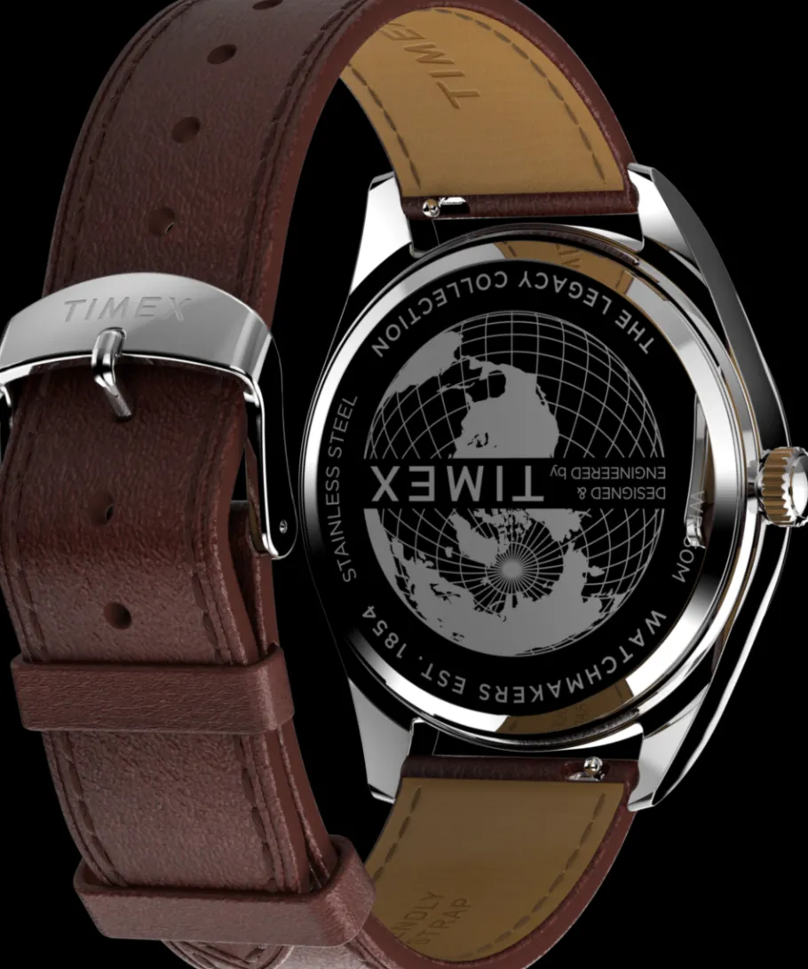 Timex Leather|Father's Day Gifts*Legacy 41mm Leather Strap Watch