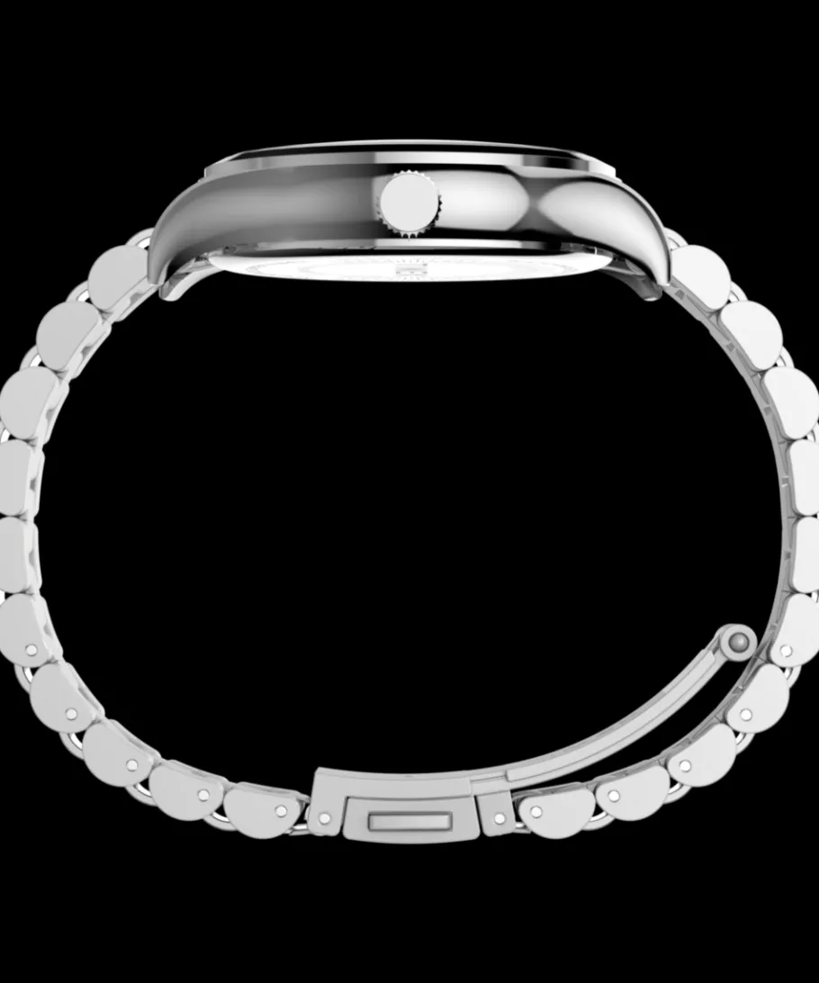 Women Timex Silver-tone|Bracelet*Legacy 34mm Stainless Steel Bracelet Watch