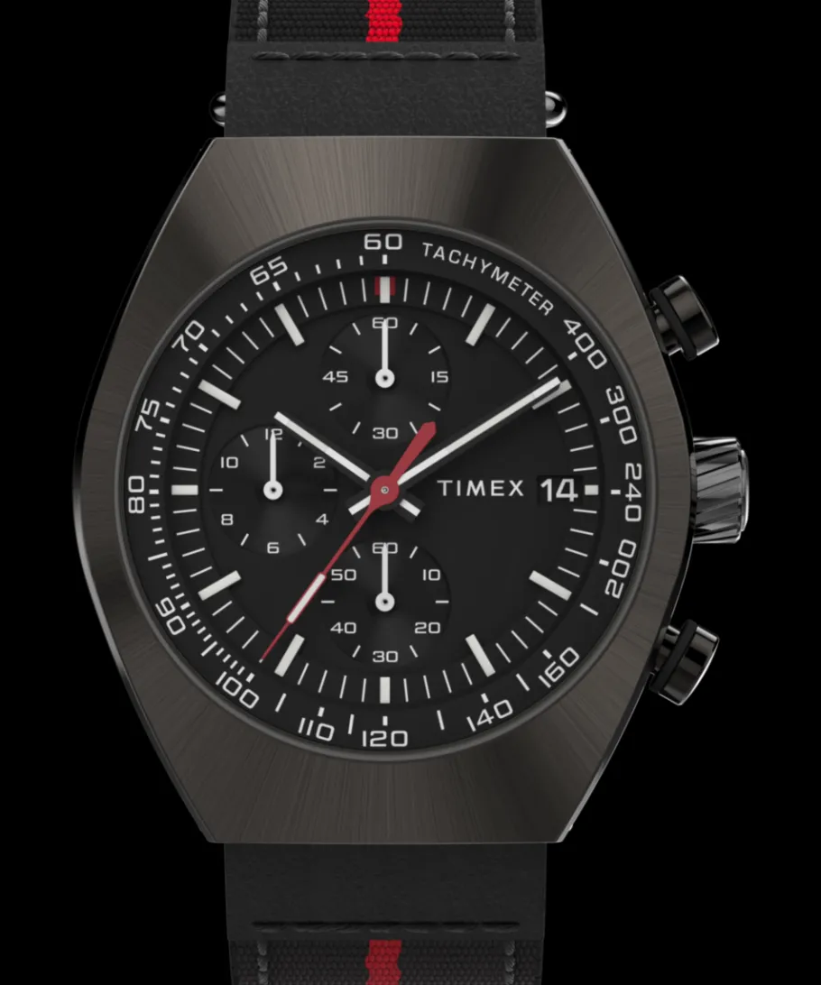 Timex Black Watches|Father's Day Gifts*Legacy Tonneau 42mm Fabric Strap Watch