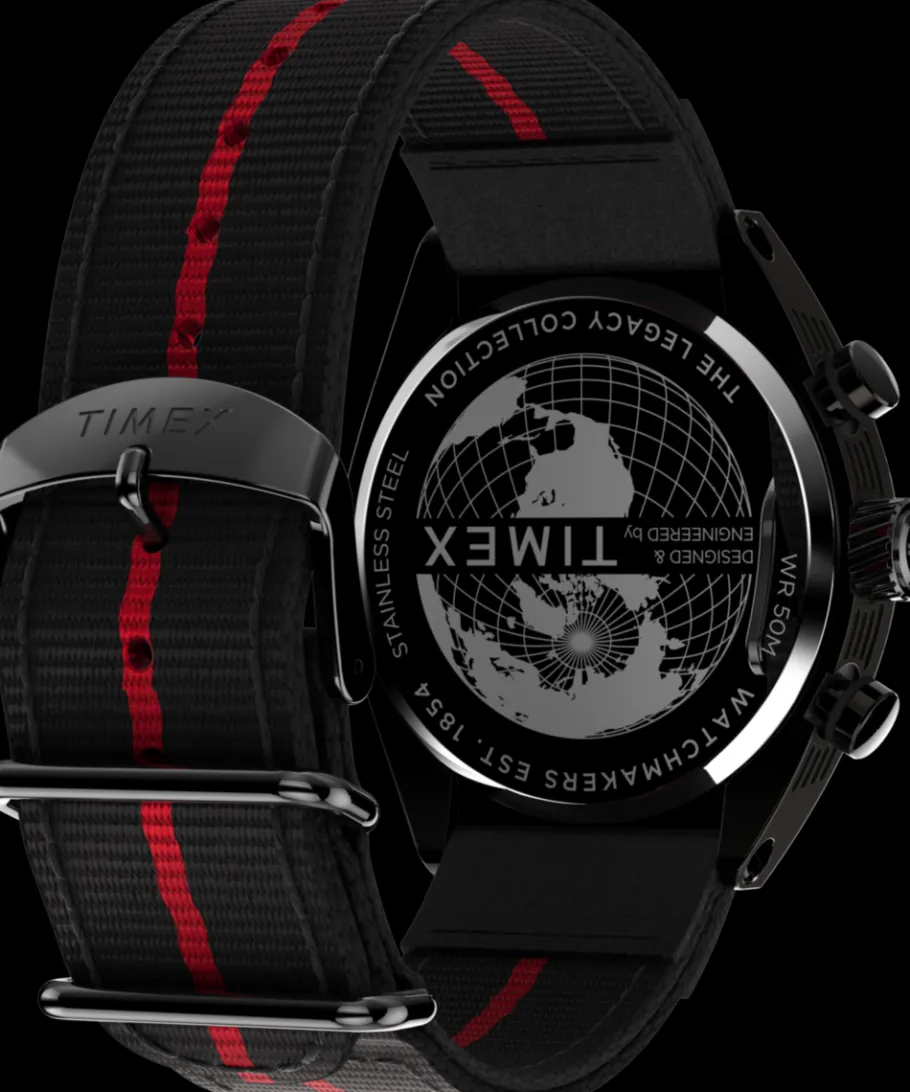 Timex Black Watches|Father's Day Gifts*Legacy Tonneau 42mm Fabric Strap Watch
