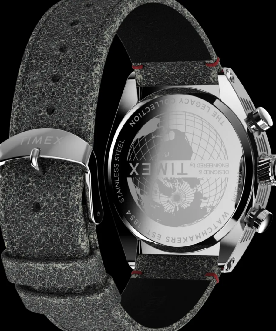Timex Black Watches|Leather*Legacy Tonneau 42mm Leather Strap Watch
