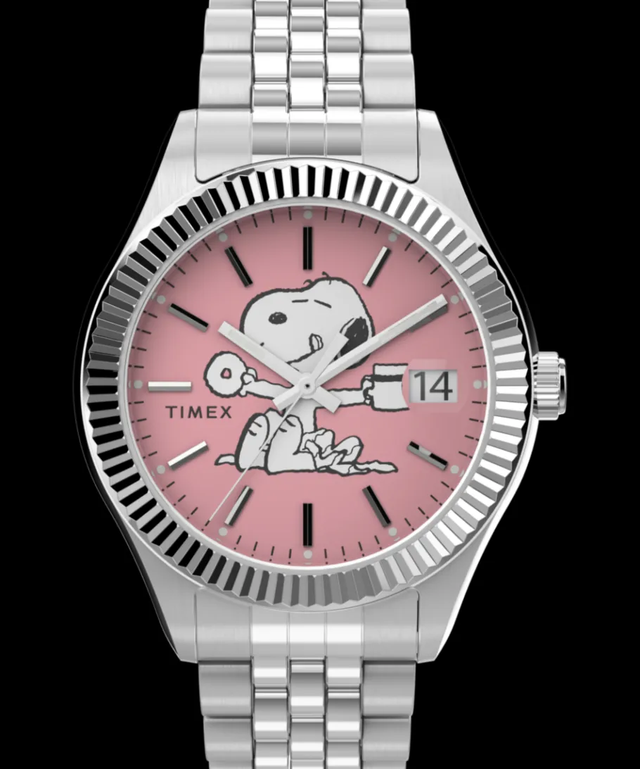 Women Timex Silver-tone|Bracelet*Legacy x Peanuts 34mm Stainless Steel Bracelet Watch