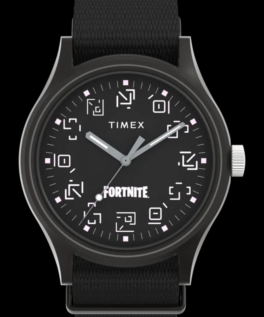 Timex Military Inspired|Black Watches*MK1 x Fortnite® 40mm Fabric Strap Watch