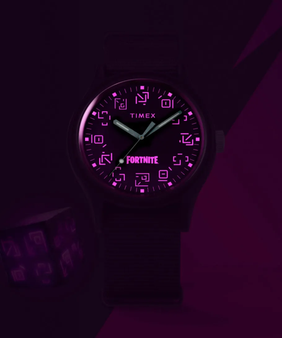 Timex Military Inspired|Black Watches*MK1 x Fortnite® 40mm Fabric Strap Watch