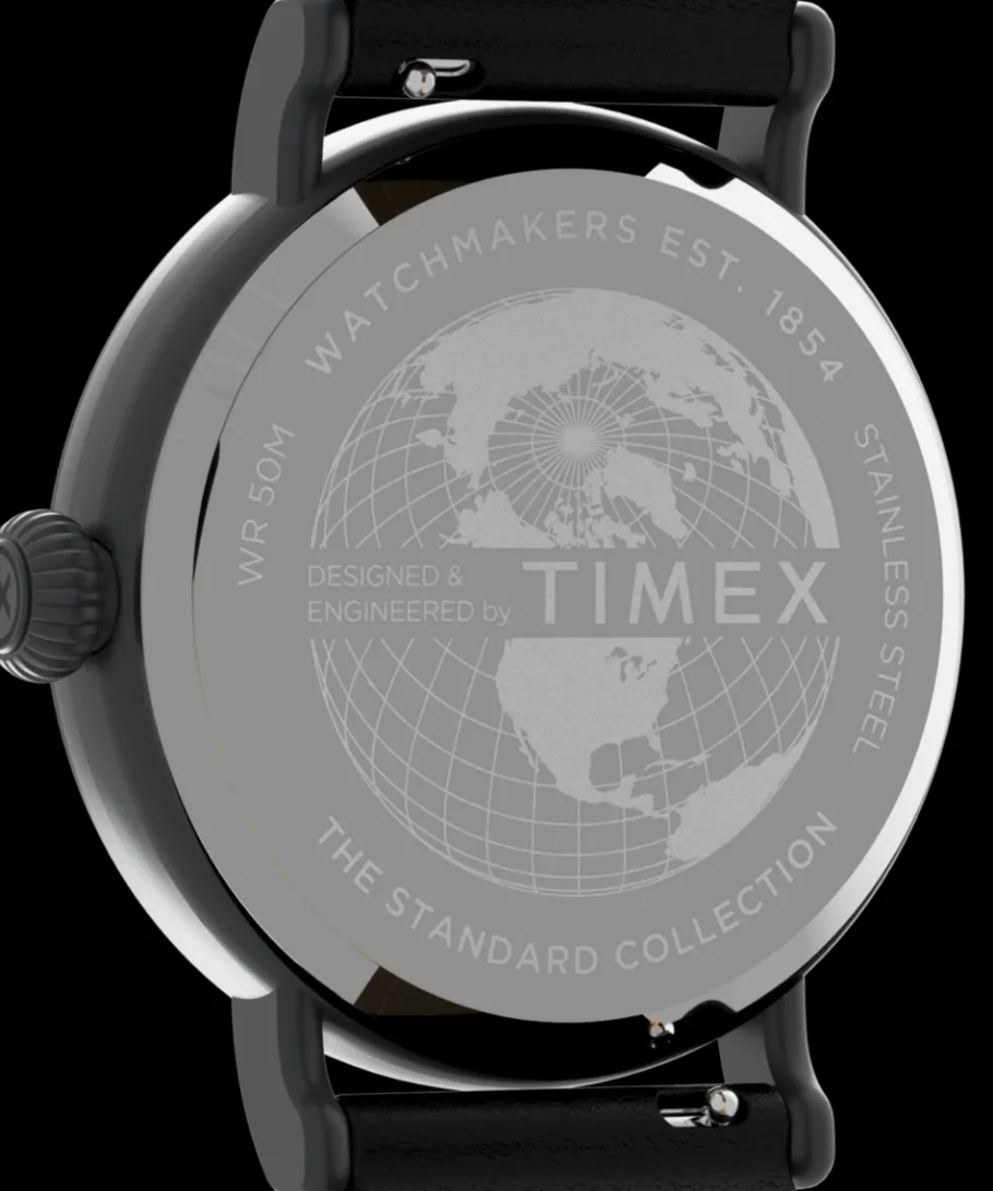 Timex Leather*Standard Dia de los Muertos 40mm Leather Strap Watch