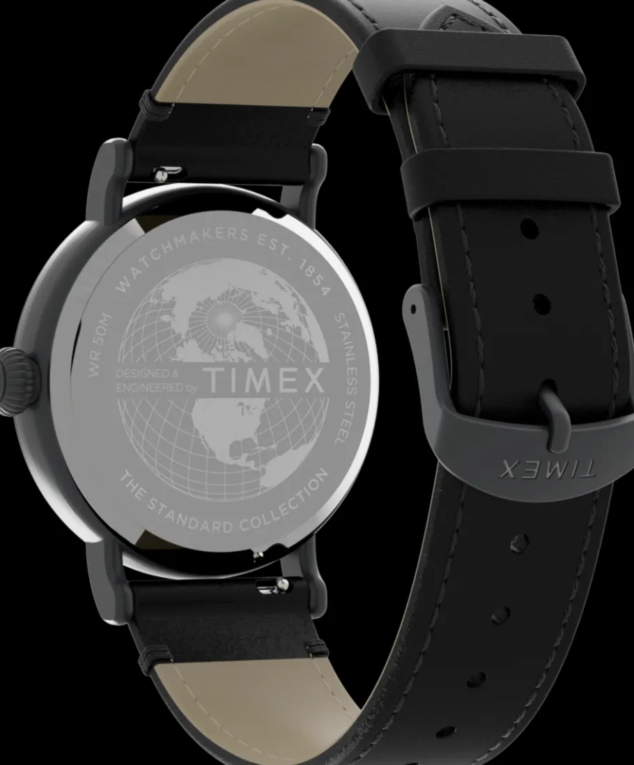Timex Leather*Standard Dia de los Muertos 40mm Leather Strap Watch