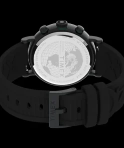 Timex Chronograph|Black Watches*Standard Tachymeter Chronograph 43mm Eco-Friendly Resin Strap Wa