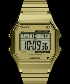 Women Timex Digital|Digital*T80 34mm Stainless Steel Expansion Band Watch