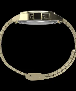 Women Timex Gold-tone|Digital*T80 34mm Stainless Steel Bracelet Watch