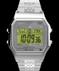 Women Timex Silver-tone|Bracelet*T80 34mm Stainless Steel Bracelet Watch