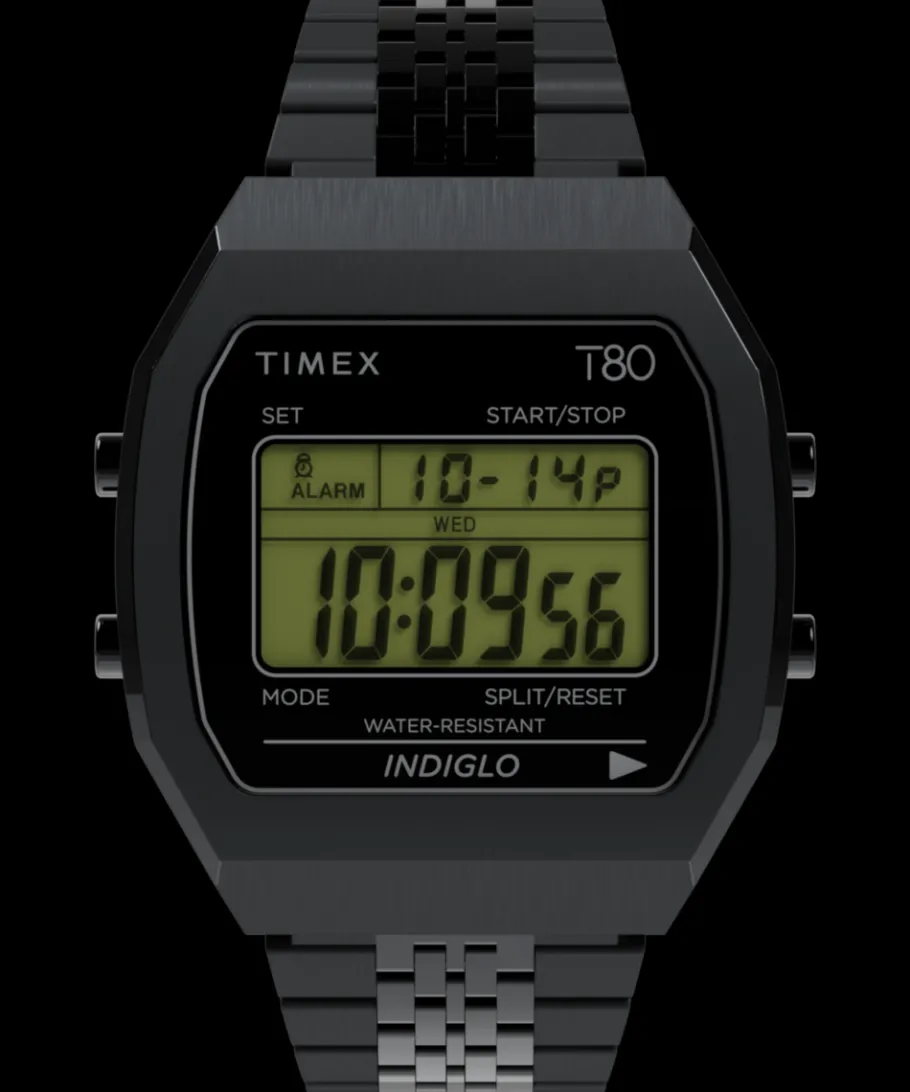 Women Timex Digital|Bracelet*T80 Steel 36mm Stainless Steel Bracelet Watch