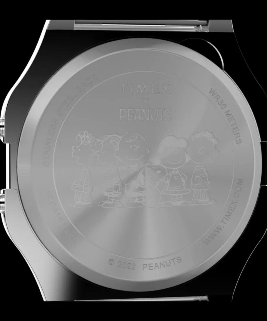 Women Timex Silver-tone|Digital*T80 x Peanuts Dream in Color 34mm Stainless Steel Bracelet Watch
