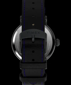 Timex Leather|Black Watches*Waterbury Standard Dia de los Muertos 40mm Leather Strap Watch