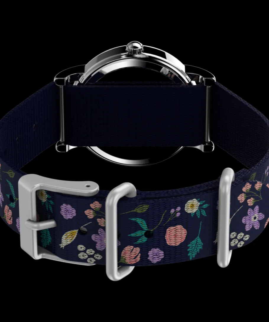 Women Timex Small*Weekender x Peanuts Floral 31mm Fabric Strap Watch