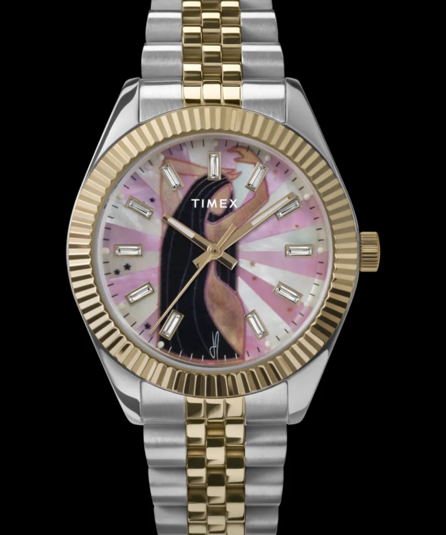 Women Timex Silver-tone|Bracelet*x Jacquie Aiche 36mm Stainless Steel Bracelet Watch