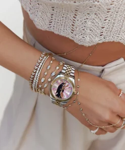 Women Timex Silver-tone|Bracelet*x Jacquie Aiche 36mm Stainless Steel Bracelet Watch