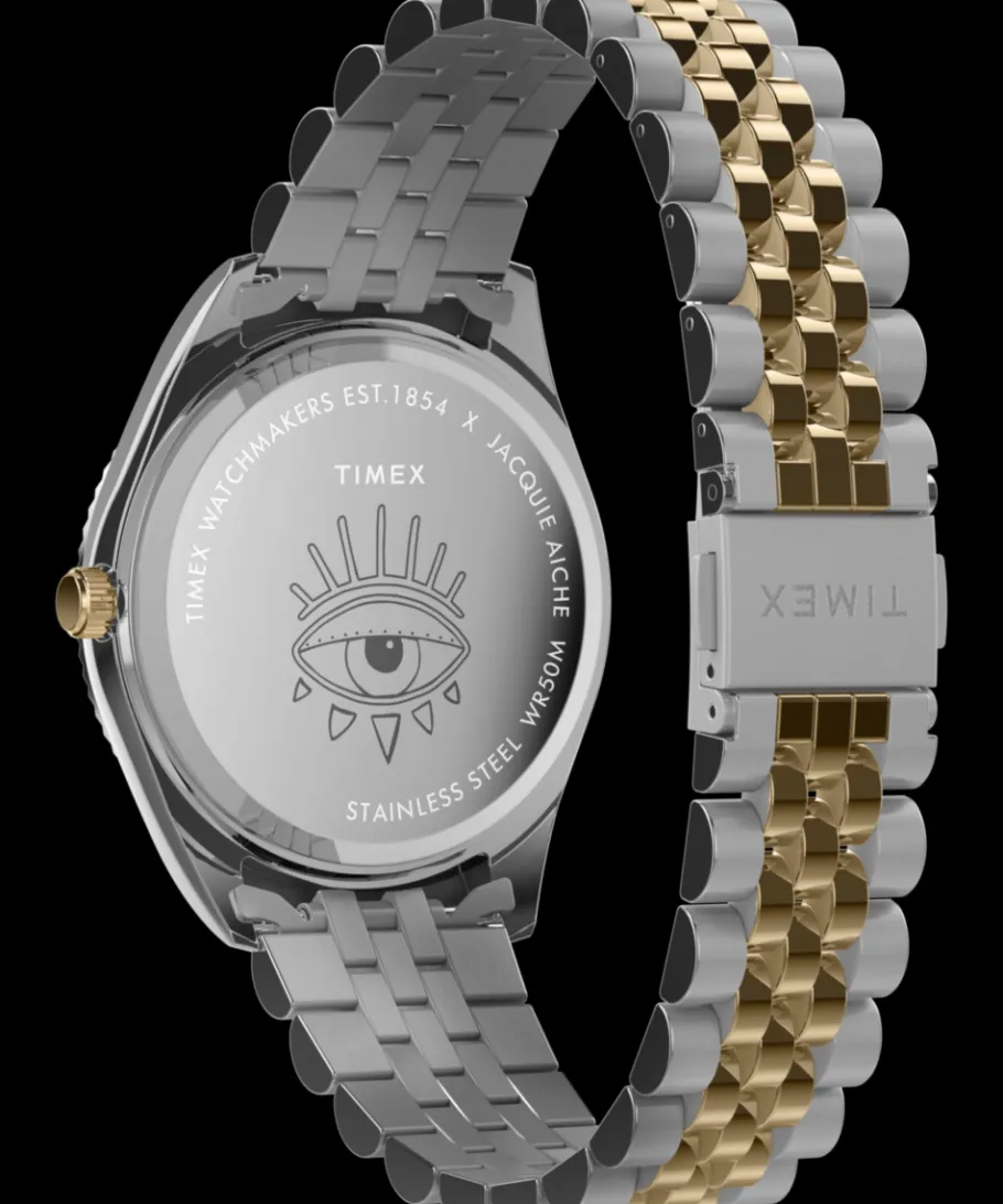 Women Timex Silver-tone|Bracelet*x Jacquie Aiche 36mm Stainless Steel Bracelet Watch