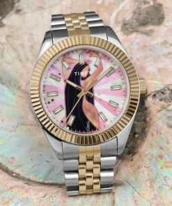 Women Timex Silver-tone|Bracelet*x Jacquie Aiche 36mm Stainless Steel Bracelet Watch