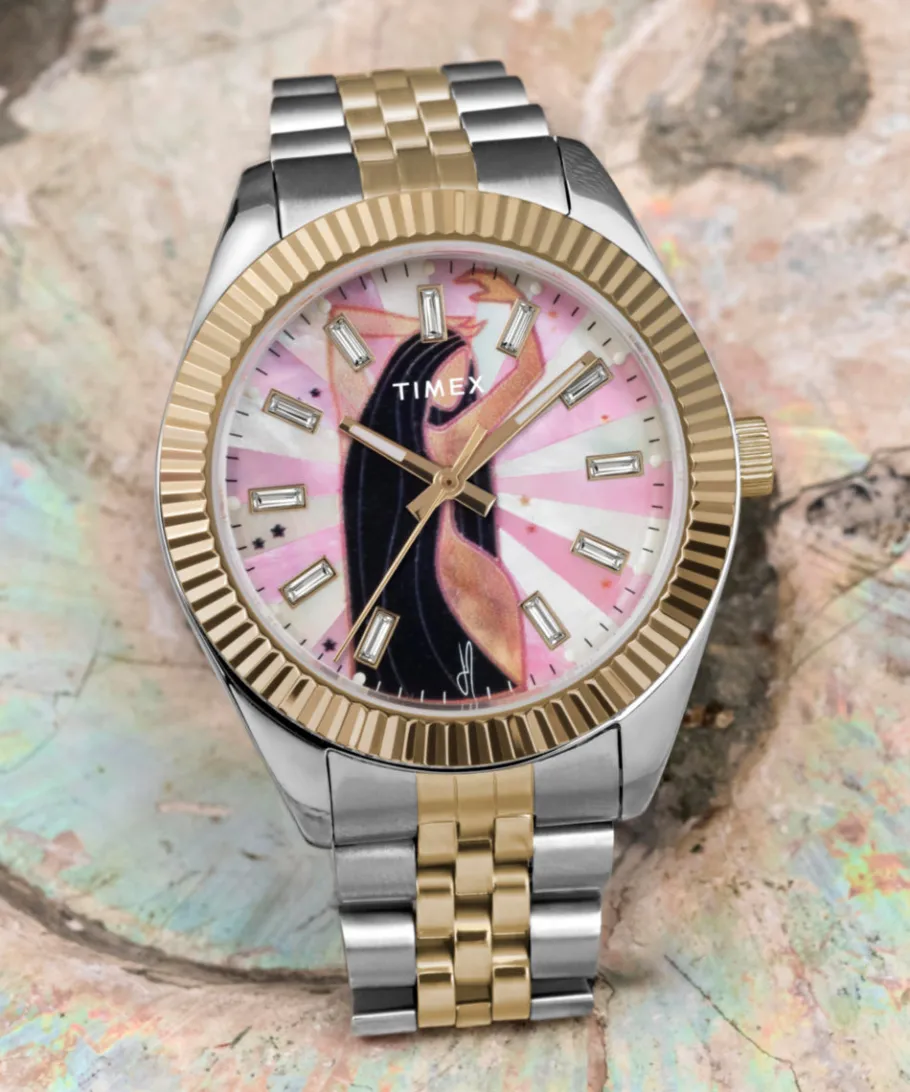 Women Timex Silver-tone|Bracelet*x Jacquie Aiche 36mm Stainless Steel Bracelet Watch
