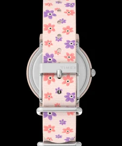 Kids Timex Kids Watches*x Peanuts Floral 34mm Fabric Strap Watch