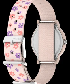 Kids Timex Kids Watches*x Peanuts Floral 34mm Fabric Strap Watch