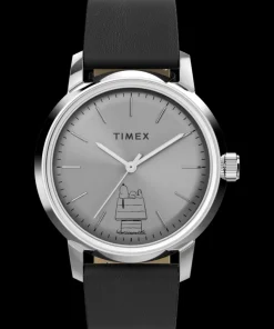 Timex Leather|Automatic*x Peanuts® Marlin® Automatic 75th Anniversary Edition 40mm Leath