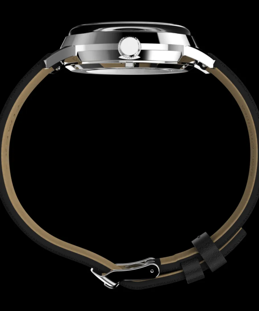 Timex Leather|Automatic*x Peanuts Marlin® Automatic Saxophonist 40mm Leather Strap Watch