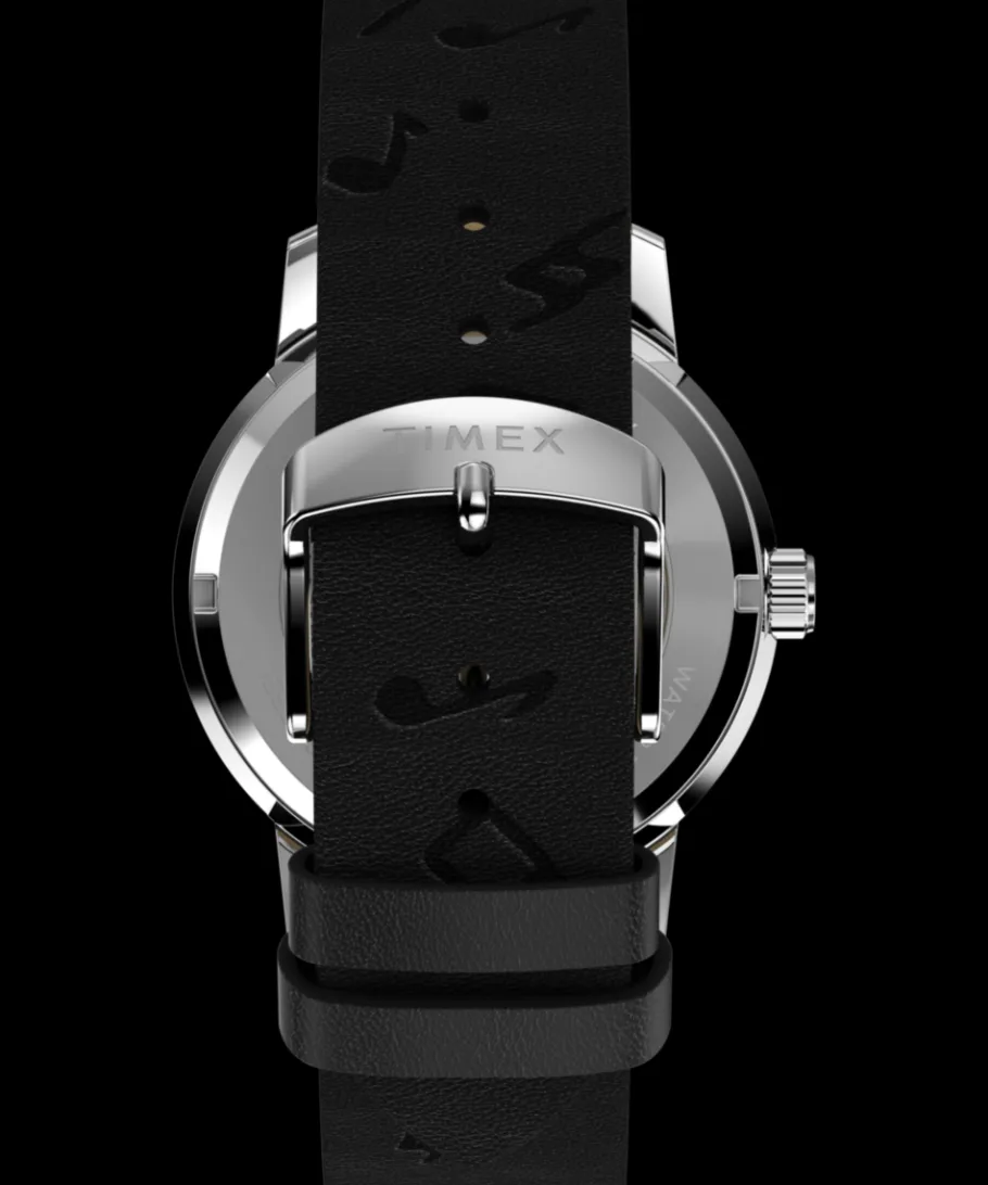 Timex Leather|Automatic*x Peanuts Marlin® Automatic Saxophonist 40mm Leather Strap Watch
