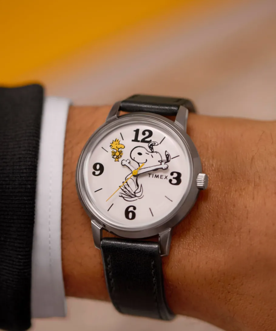 Timex Leather*x Peanuts® Marlin® 75th Anniversary Edition 38mm Leather Strap W