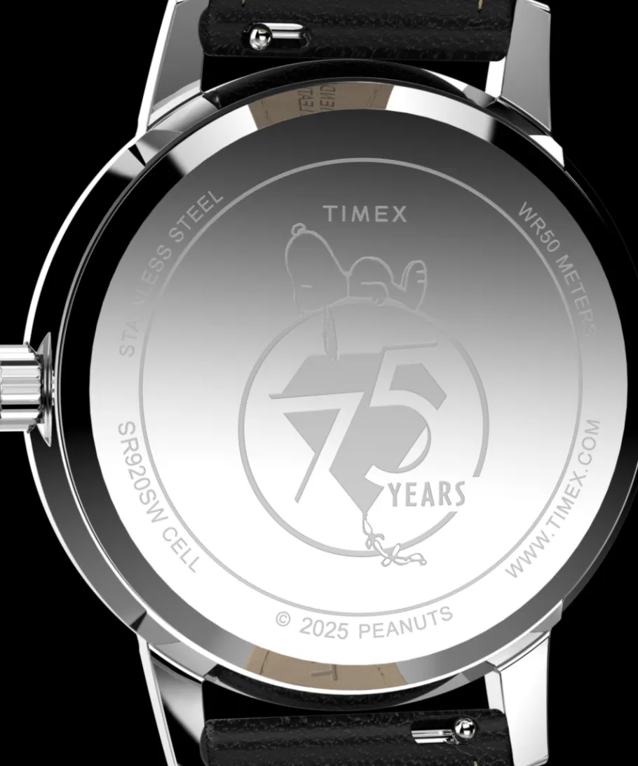 Timex Leather*x Peanuts® Marlin® 75th Anniversary Edition 38mm Leather Strap W