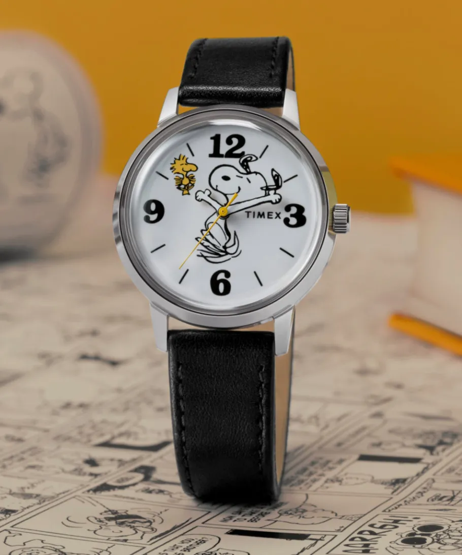 Timex Leather*x Peanuts® Marlin® 75th Anniversary Edition 38mm Leather Strap W