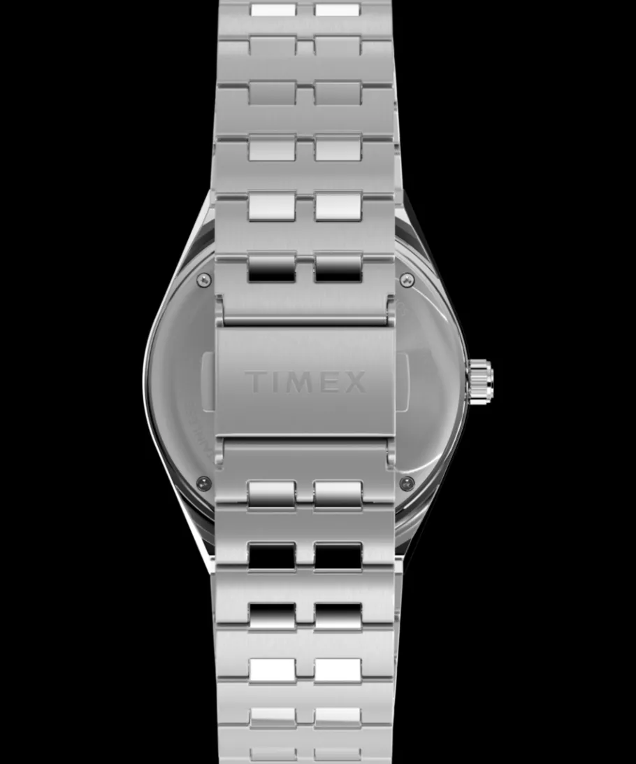 Timex Vintage|Stainless Steel*x Peanuts® Q ® GMT 38mm Stainless Steel Bracelet Watch