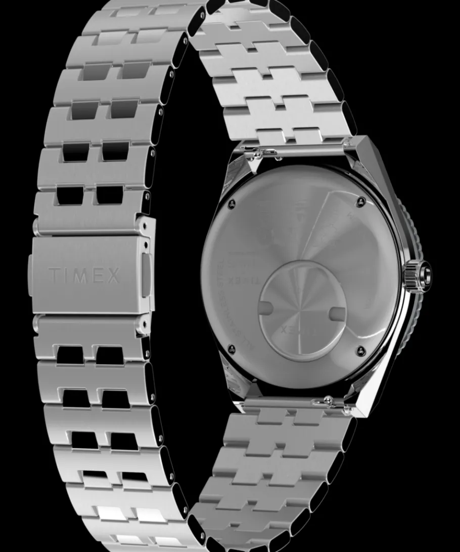 Timex Vintage|Stainless Steel*x Peanuts® Q ® GMT 38mm Stainless Steel Bracelet Watch