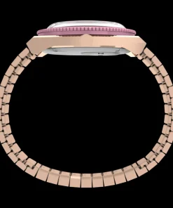 Women Timex Gold-tone|Bracelet*x Peanuts® Q ® In Bloom 36mm Stainless Steel Expansion Band