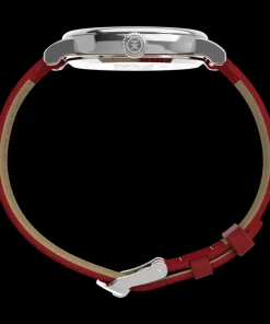 Timex Leather*x Peanuts Standard Snoopy Santa 40mm Leather Strap Watch