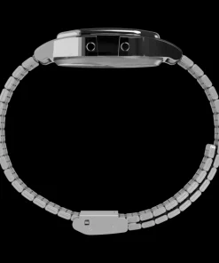 Women Timex Silver-tone|Digital*x Peanuts® T80 75th Anniversary Edition 34mm Stainless Steel Bra