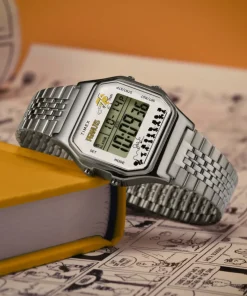 Women Timex Silver-tone|Digital*x Peanuts® T80 75th Anniversary Edition 34mm Stainless Steel Bra