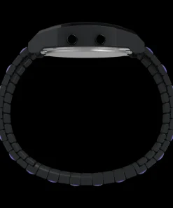 Women Timex Bracelet*x Wednesday T80 36mm Stainless Steel Black and Purple Expansion