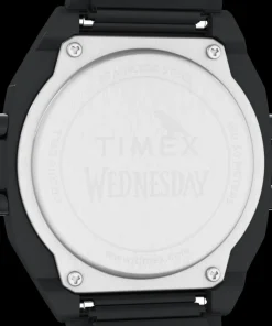 Women Timex Bracelet*x Wednesday T80 36mm Stainless Steel Black and Purple Expansion