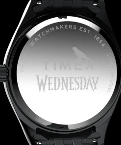 Women Timex Bracelet*x Wednesday Legacy 36mm Stainless Steel Bracelet Watch
