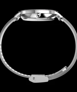 Women Timex Silver-tone|Bracelet*Transcend 34mm Mesh Bracelet Watch