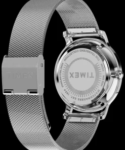 Women Timex Silver-tone|Bracelet*Transcend 34mm Mesh Bracelet Watch
