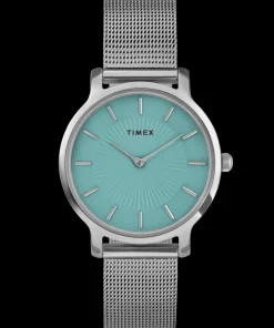 Women Timex Silver-tone|Bracelet*Transcend 34mm Stainless Steel Bracelet Watch