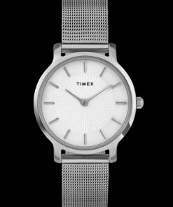 Women Timex Silver-tone|Bracelet*Transcend 34mm Stainless Steel Bracelet Watch