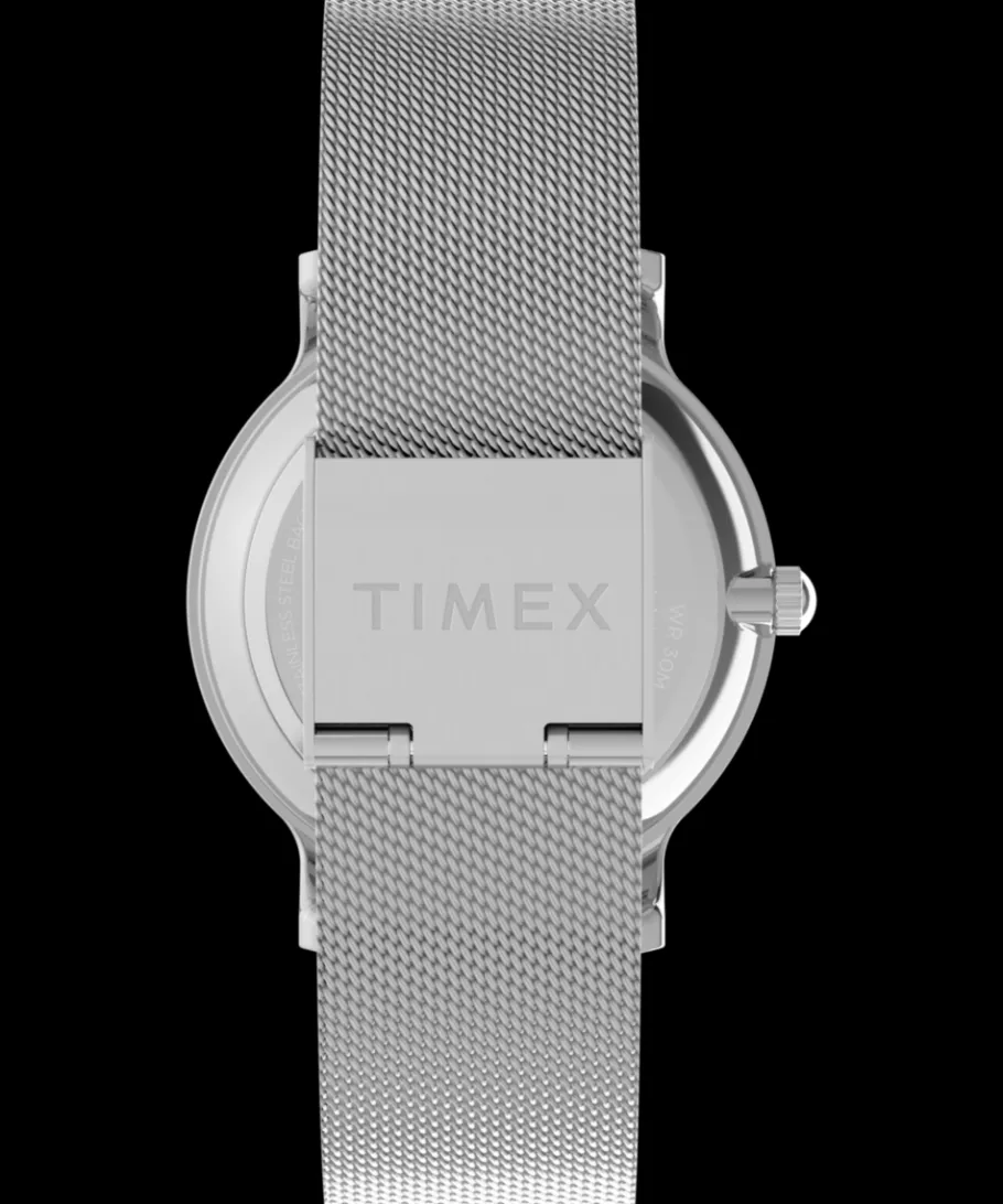 Women Timex Silver-tone|Bracelet*Transcend 34mm Stainless Steel Bracelet Watch